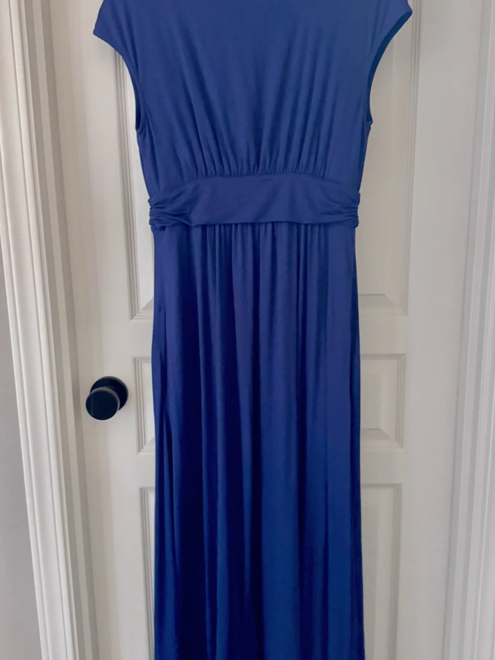 SOMA Medium Blue Midi Wrap-Style Dress. SZ Medium Excellent Condition - Picture 3 of 5